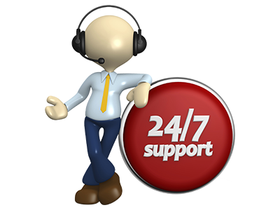 Service client 24 heures sur 24, 7 jours sur 7